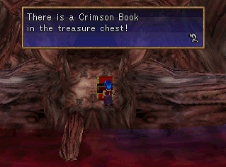 crimson book in a chest