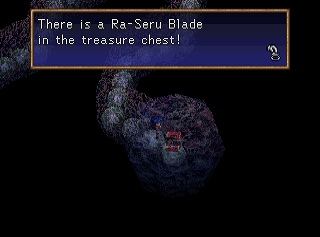 ra-seru blade in a chest