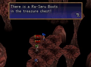 ra-seru boots in a chest