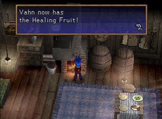 healing fruit in fireplace