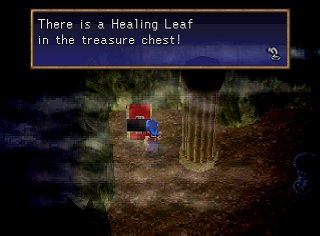 Healing leaf in a chest