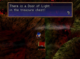 door of light in a chest