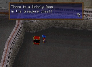 unholy icon in chest