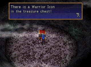 warrior icon in chest