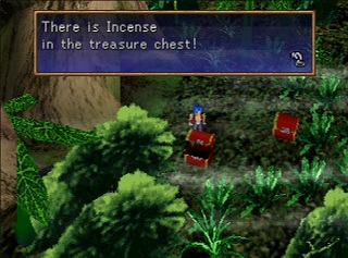 incense in chest