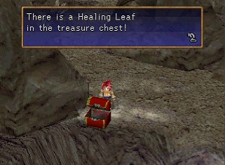 Healing leaf in chest