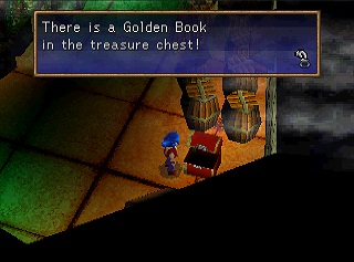 golden book in chest