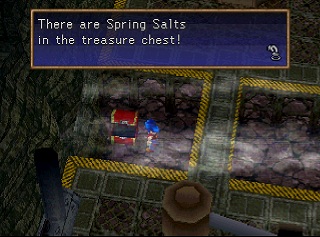 Spring salts in chest.