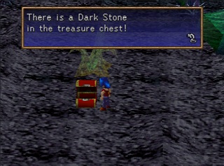 dark stone in a chest